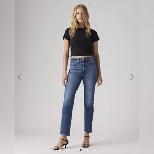 Levi’s “Wedgie Straight Ankle Jeans”